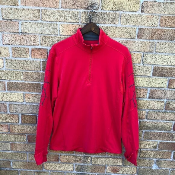 Lululemon Half Zip Spider Jacket Large Red - Picture 4 of 6